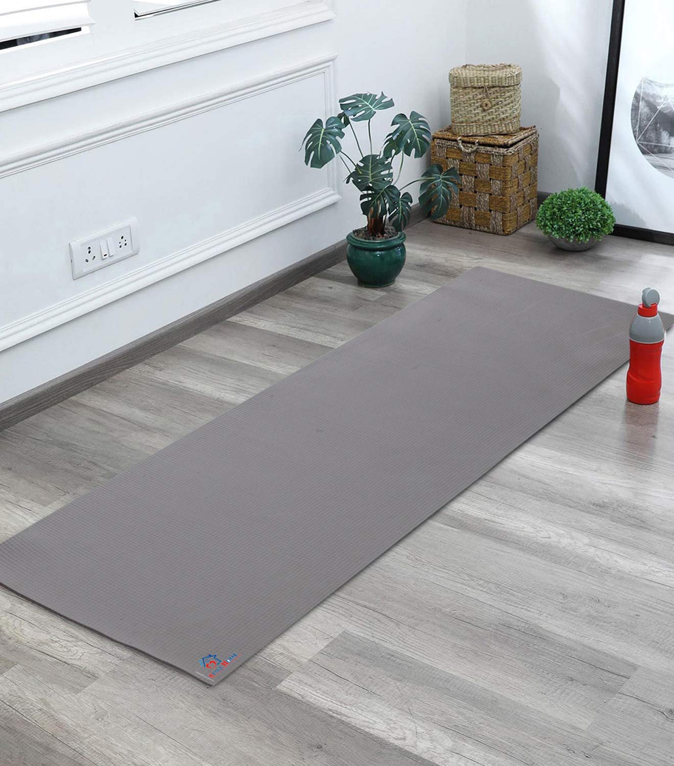 Heart Home 6 MM Extra Thick Yoga mat for Gym Workout and Flooring Exercise Long Size Yoga Mat for Men and Women, 6 x 2 Feet (Grey)-HEARTXY11590 (B08VGL1SW5) Amazon Price History, Amazon Price Tracker