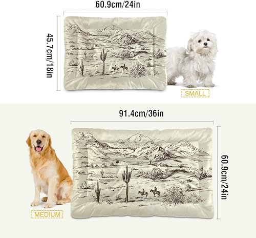 Miniatura 9 de Qilmy Cama de Halloween para perros y gatos, colchón antideslizante y suave para mascotas y gatos, lavable, 24 x 36 pulgadas