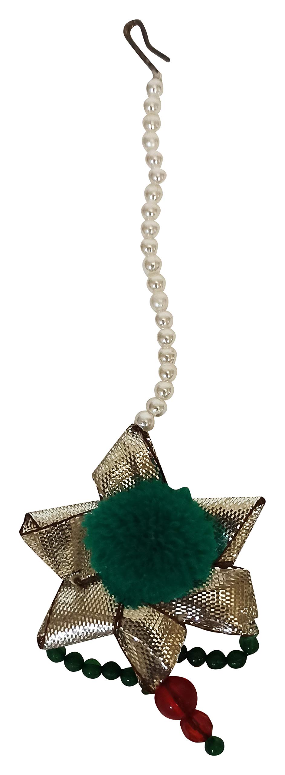 AAKAAR by Akshita Handmade Beads Maang Tikka for Women (AAKAAR by Akshita 015)