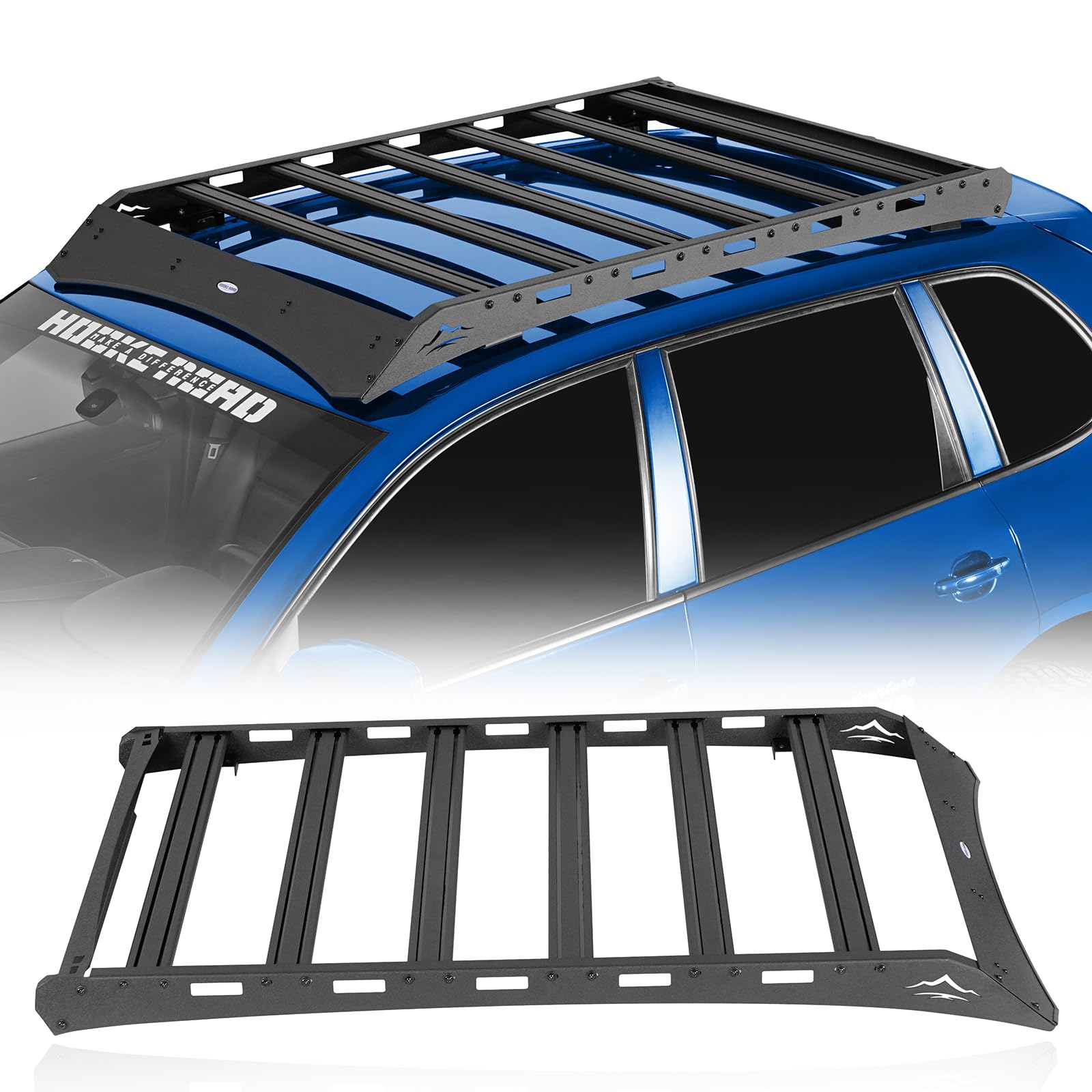 Hooke Road Roof Rack Aluminum Cross Bars for Porsche wFactory Roof Rails | 2003-2010 GTS Turbo Turbo S Lightweight Luggage Carrier Basket 400lb Capacity Overlanding Bolt-on product thumbnail 2