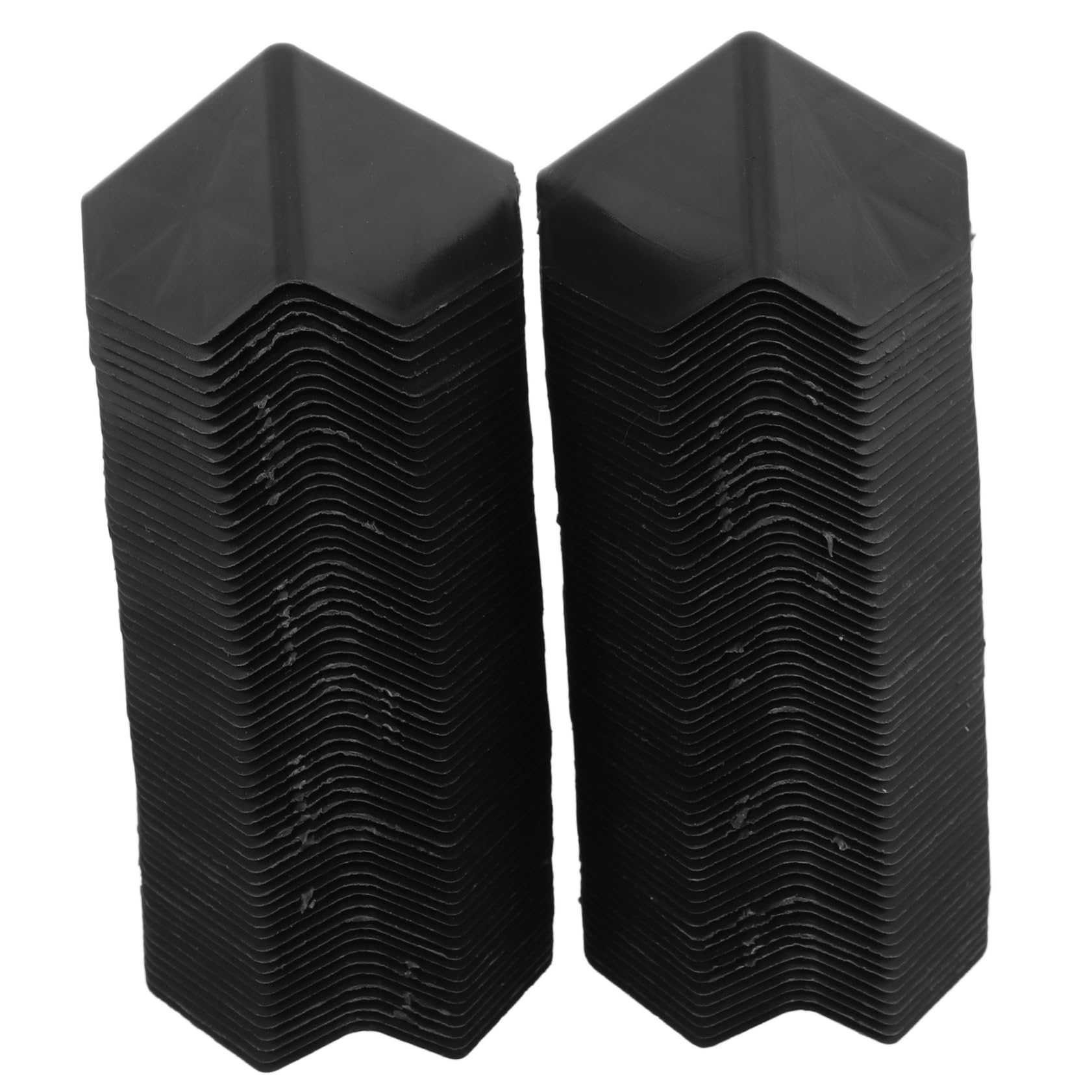 MUCKLILY 100pcs Box Anti-collision Angle Packaging Edge Protector Corner Protectors Carton Corner Protector Packing Corner Guard Edge Protectors Black Plastic