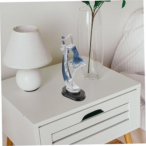 Miniatura 3 de ibasenice Estatua de bailarina de ballet bailarina adornos de niña de estilo europeo decoración de escritorio cumpleaños
