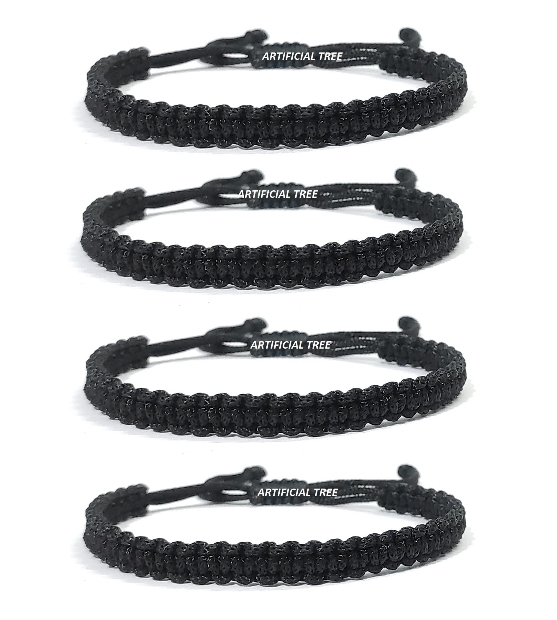 ARTIFICIAL TREE Handmade Nazar Black Thread Bracelet Adjustable Wristband Friendship Band for Women & Men | Set of 4 | Stylish Protection Bracelets (AT GIRLS BRCT 010) (B0BCWW557L) Amazon Price History, Amazon Price Tracker