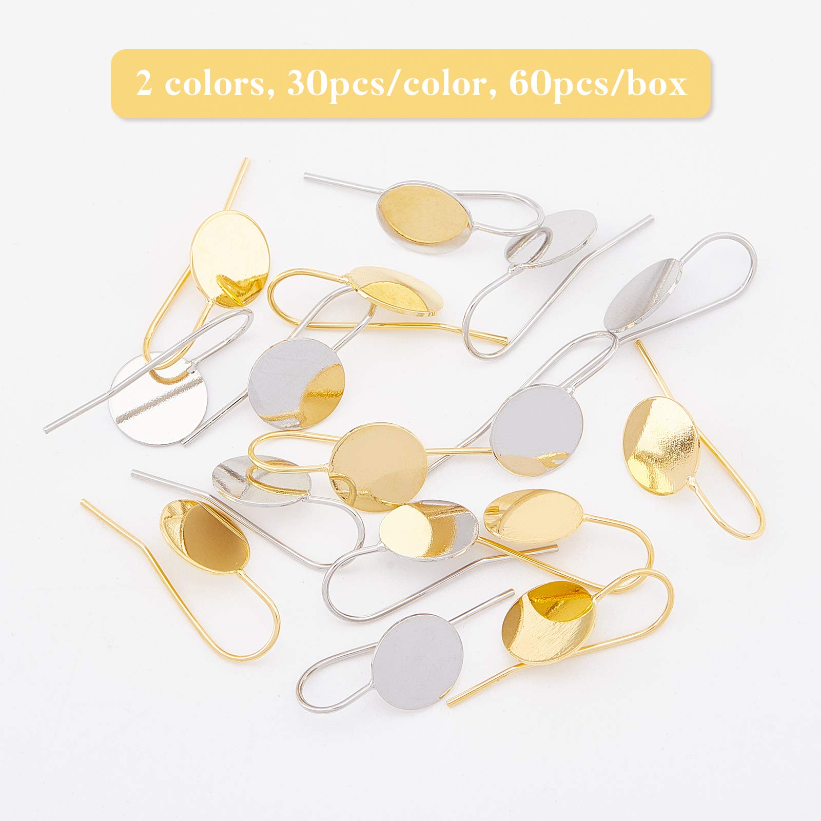 12 Ganci Per Orecchini A Clip SUPERFINDINGS | Ottone Non Forati 20-22mm Per Creazione Gioielli - Foto 11