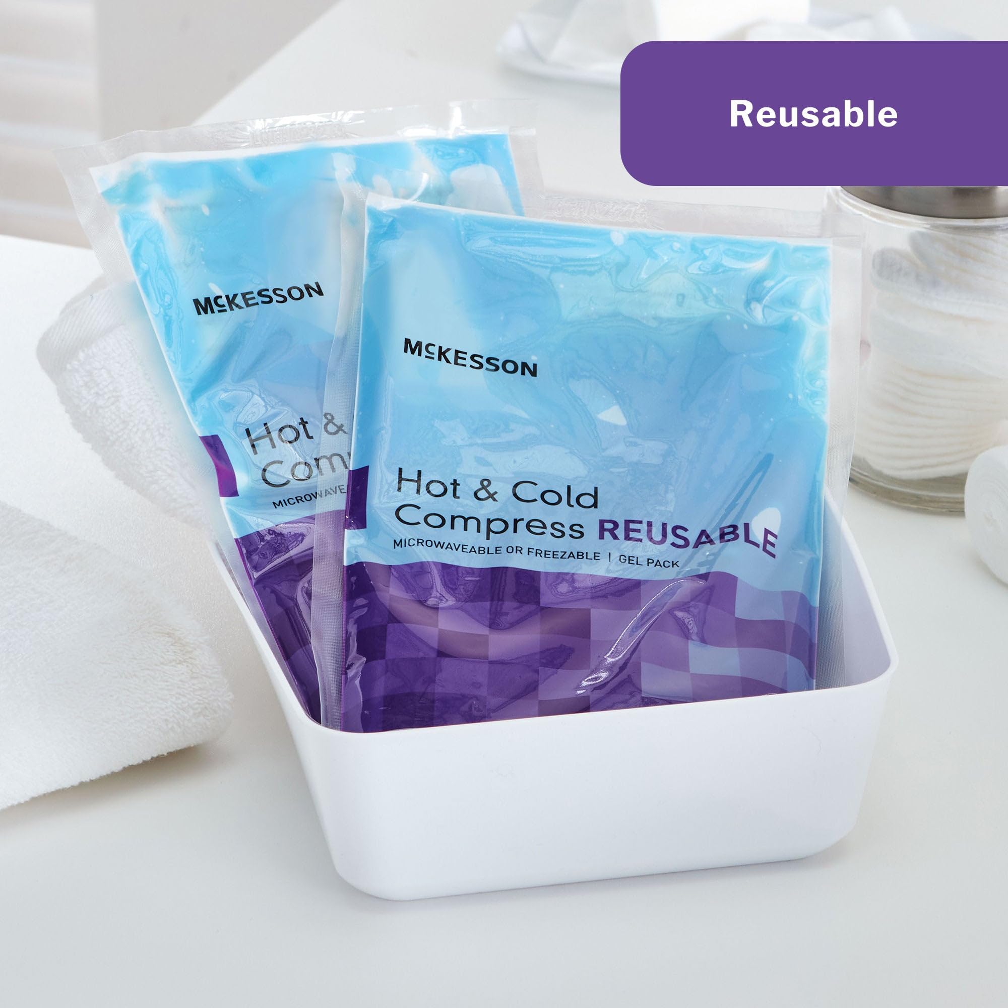 McKesson Bolsas de Gel reutilizable 6-3/4 x 10-1/2 pulgadas caliente/frío paquete 59-610R 24 por caja