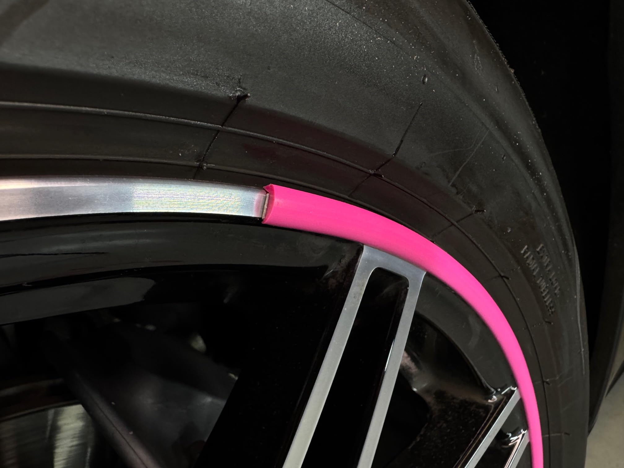 Rim Protector Kit Pink for Car Wheels – Alloy Wheel Guard Strip Kit Fits up to 21" Rims | Set of 4 Rim Protectors | Easy to Install Curb Rash Defense for Rims