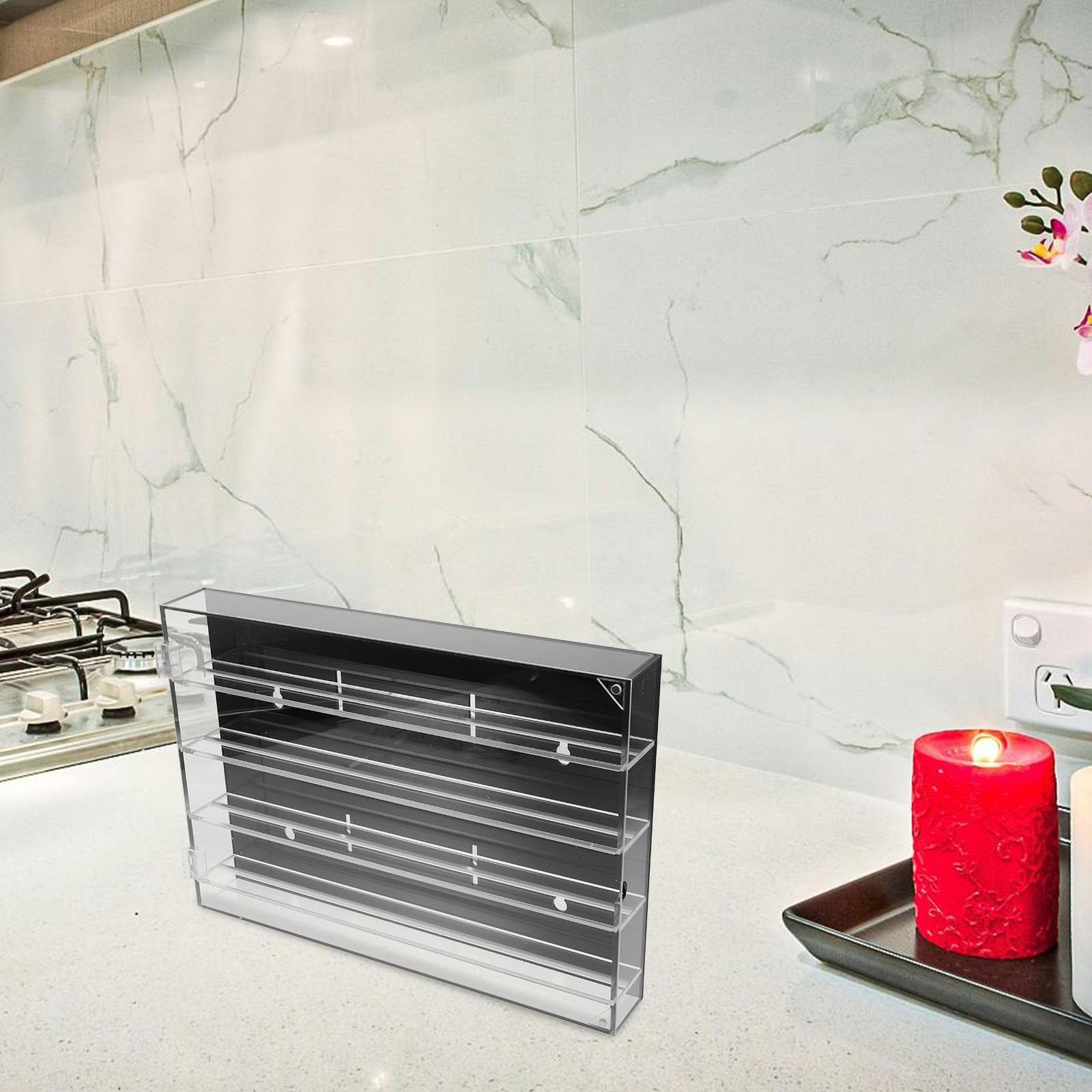 ifundom Boîte de Rangement pour Couteaux en Acrylique Mural, Vitrine
