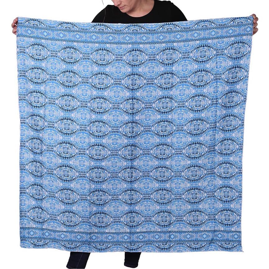 Sunshine Joy Silky Scarf – Lightweight Hippie Style | Soft 42"x42" Square, Vibrant Boho Print, Unisex Accessory2