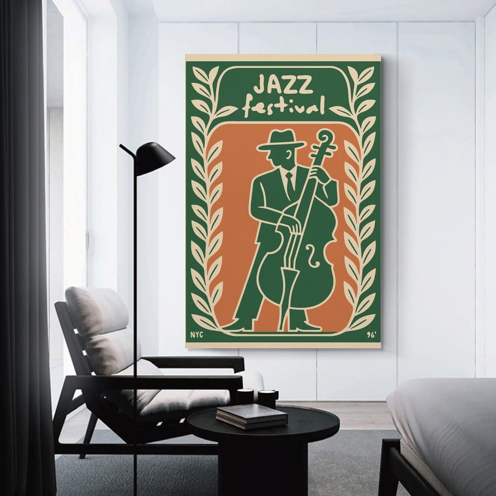Junmoney Jazz Festival Canvas Wall Picture, 20x30inch(50x75cm), for Picture Wall Styling in Lounge Or Bedroom, An Easy Match for Collected Prints