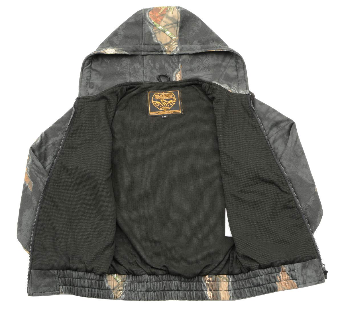 Milwaukee Leather MPL2779 Women's Mossy Oak Eclipse Zipper Front Hoodie - Medium