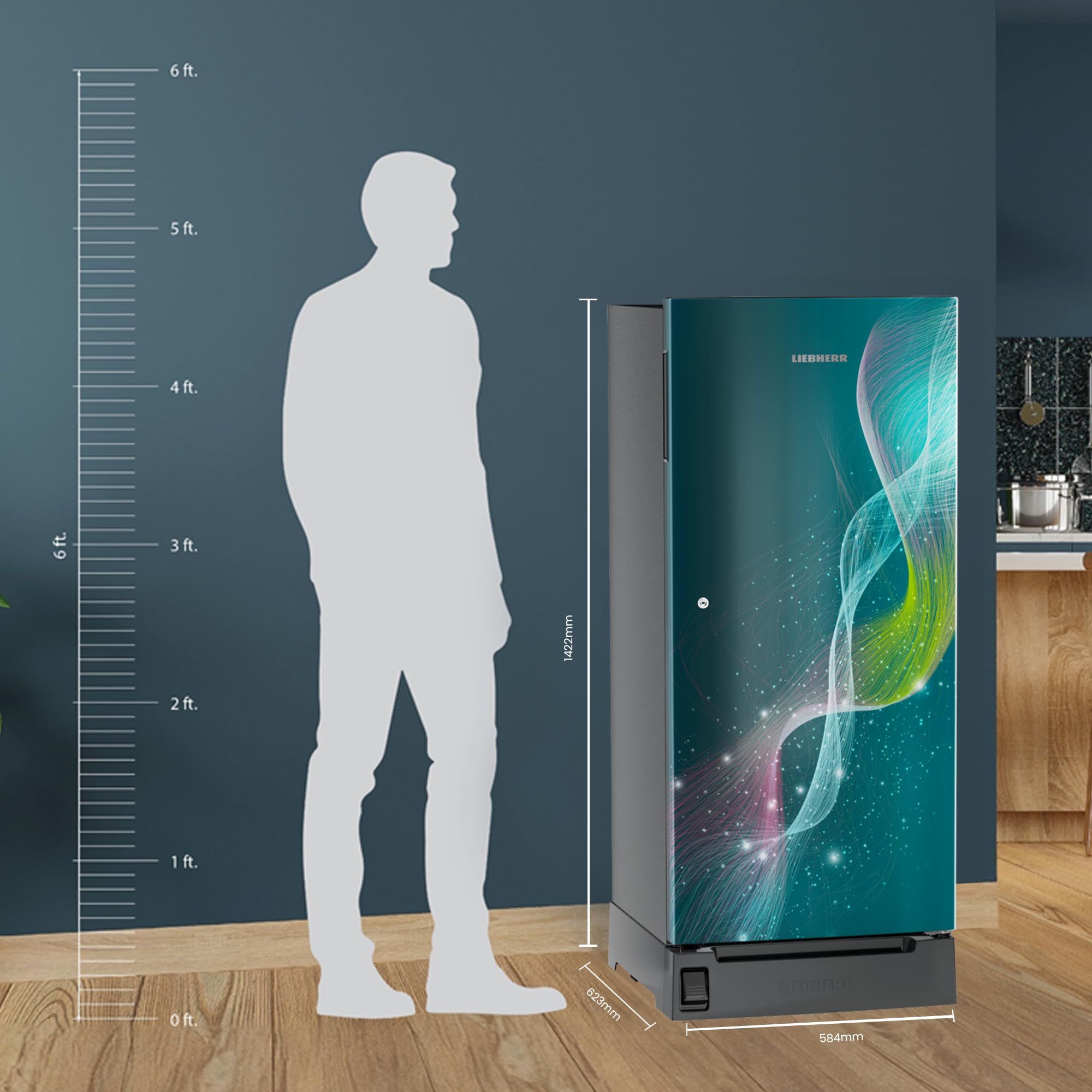 Liebherr 202L 5 Star Inverter Direct Cool Single Door Refrigerator