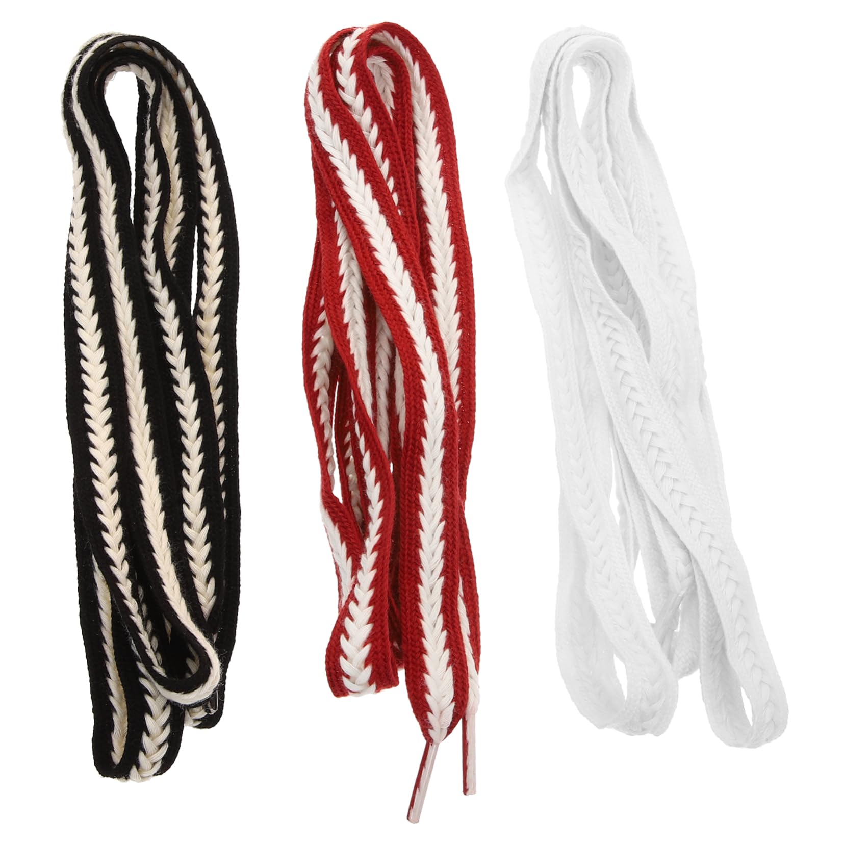 15pares Replacement Wide Shoelaces for Sneakers Casual and Outdoor Shoes Weave Design
