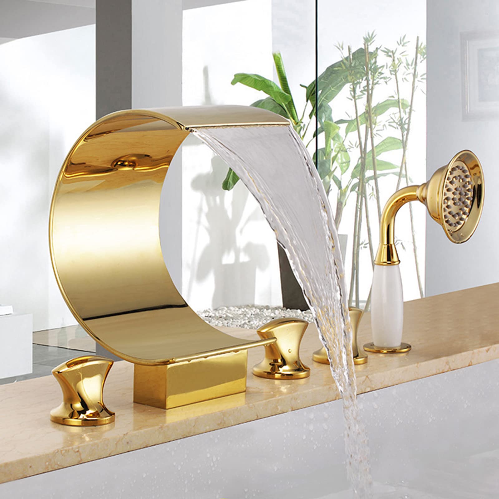 Bath Tap Shower Attachment Waterfall Bath Mixer Taps With Shower Attachment