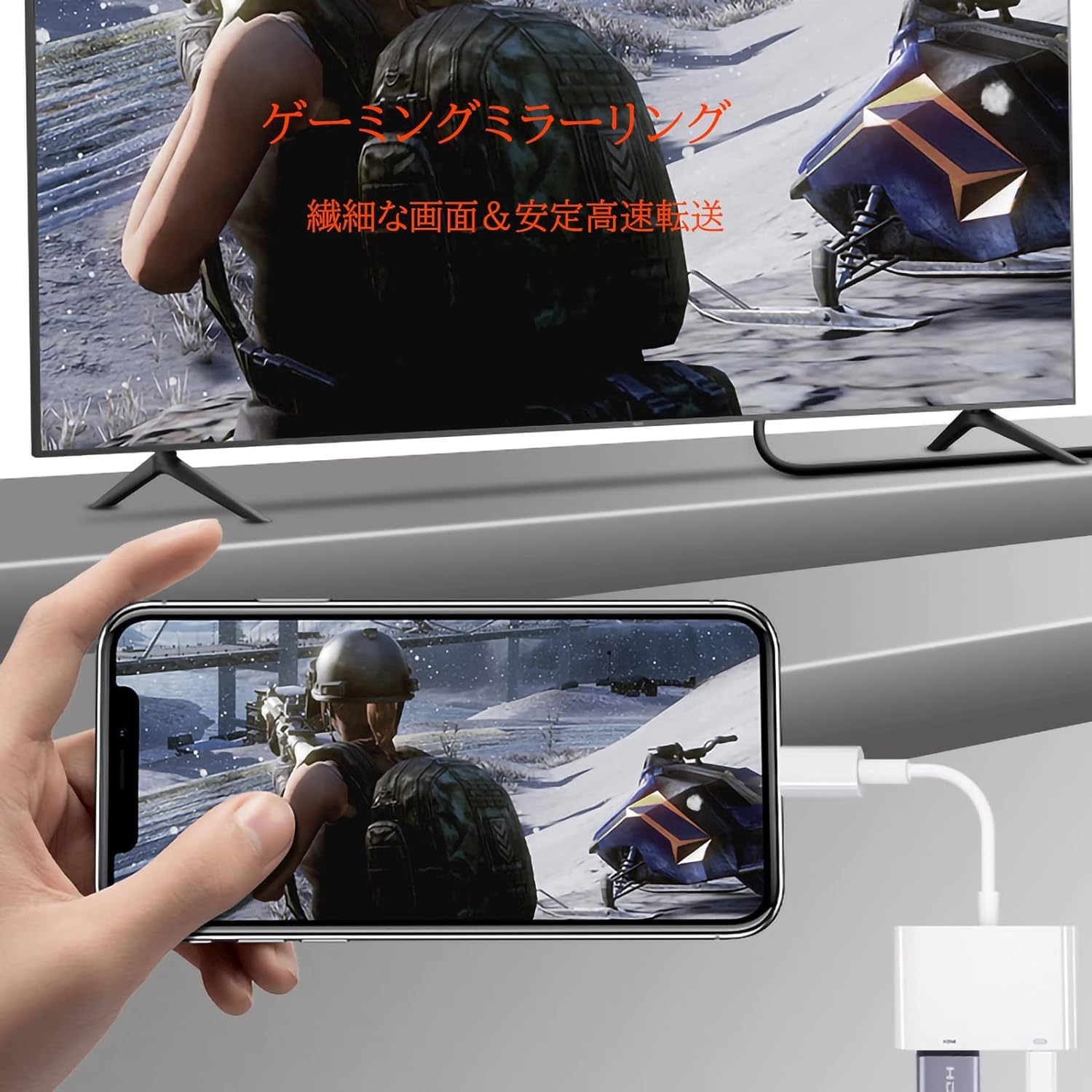 Amazon | QISI iPhone HDMI変換ケーブル 給電不要 1080P iPhone iPad