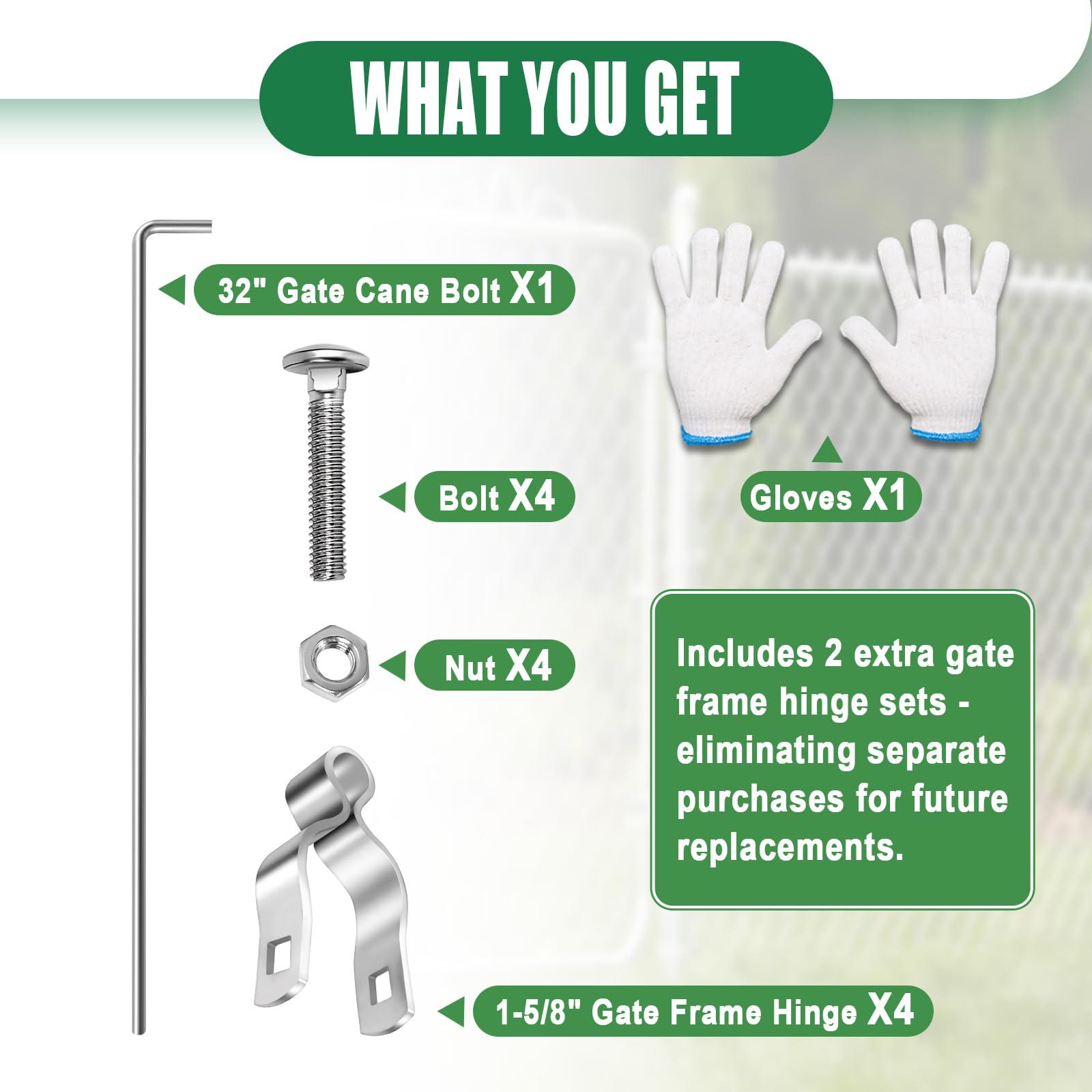 Snapklik.com : Gate Drop Rod For Chain Link Fence 1-5/8