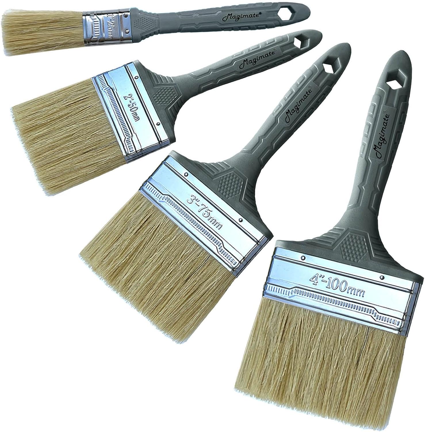 Magimate Bristle Paint Brush Wall Trim House Touchup Staining Brushes