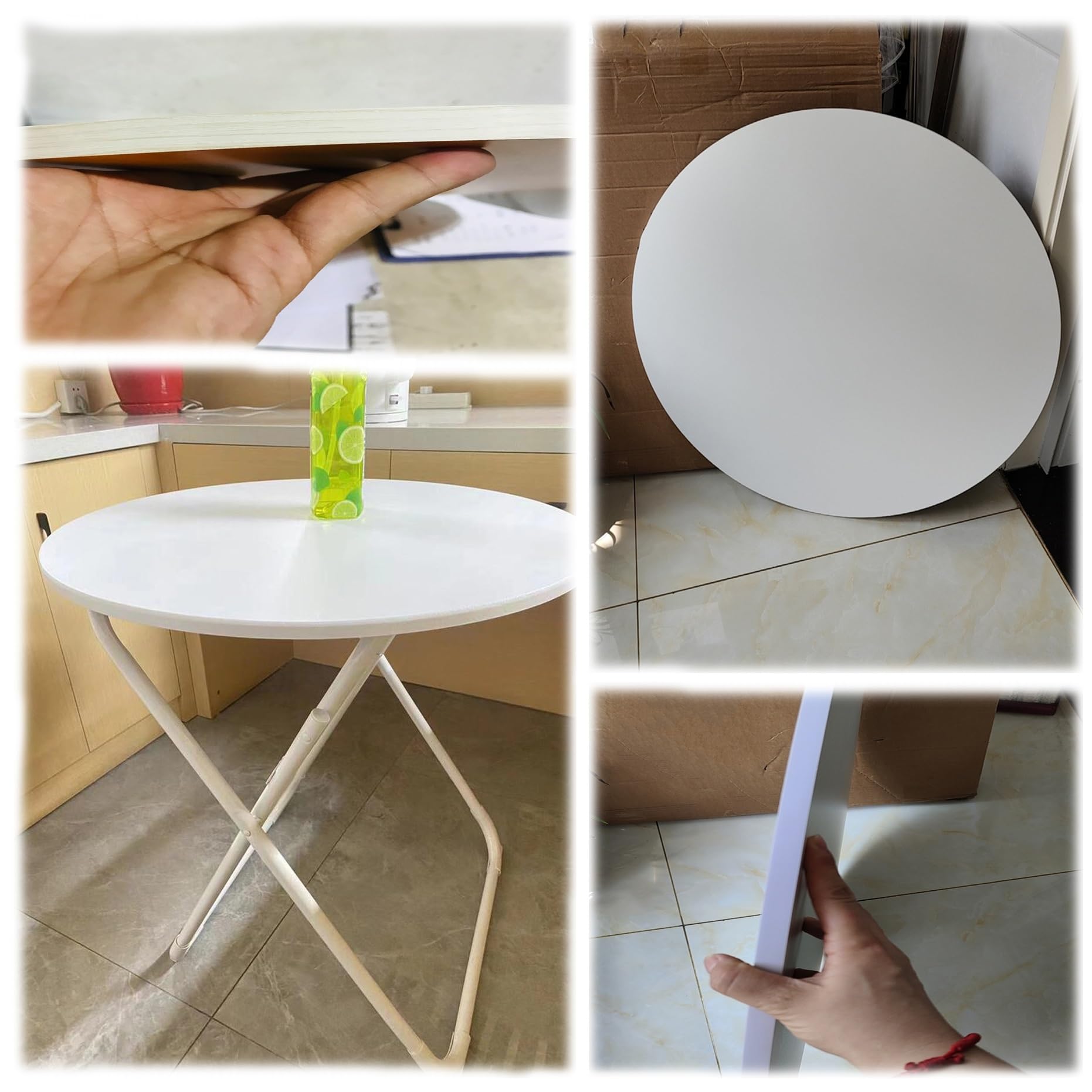 Wymiana blatu stołu z litego drewna, 30-100 cm drewniany blat stołu, łatwy w utrzymaniu, wspólny panel na stół jadalny(kolor białego kamienia, 40 "(100 cm))