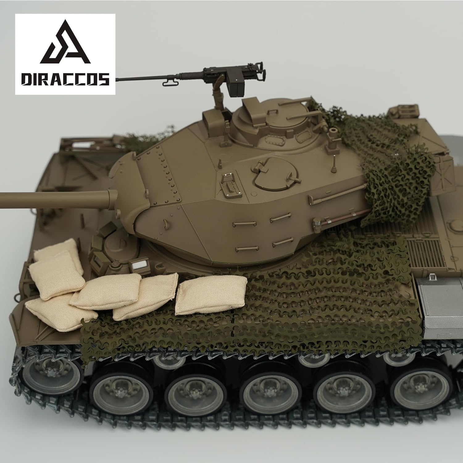 Modified Edition 1/16 Remote Control US M41A3 Walker Bulldog Tank (Upgraded/Metal Road Wheel & Tracks & Sprocket & Idle Wheel)(5000mah Nimh Battery)(Steel Gear Gearbox)