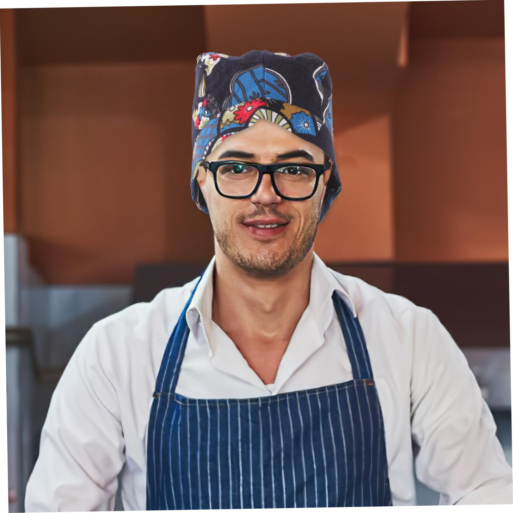 CALLARON Sombreros Azules para Hombres Gorro De Chef para Servicio Gorro De Cocinero Decorativo Cocinar Sombrero De Servicio para Mujer Gorra De Cocinero Señoras Sombreros Tapa Paño