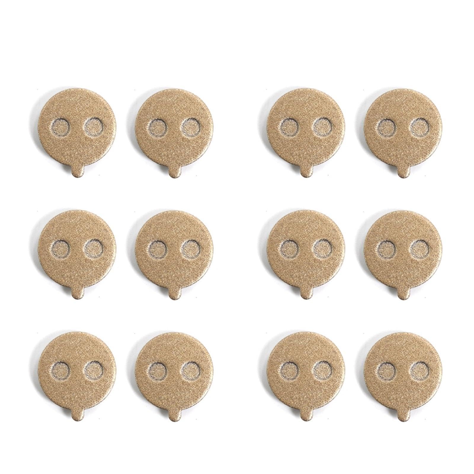 Ersatzteile for organische Harzbremsbeläge, kompatibel mit KUGOO M4 PRO Elektroroller, KickScooter, Bremssattel, Scheibenbremsen(6pairs-02)