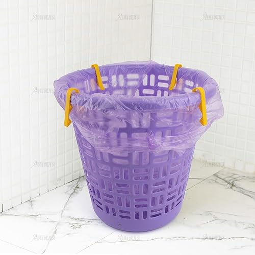 Miniatura 10 de AUEAR, Paquete de 10 cubos de basura con clip para bolsa de basura verde, clips antideslizantes