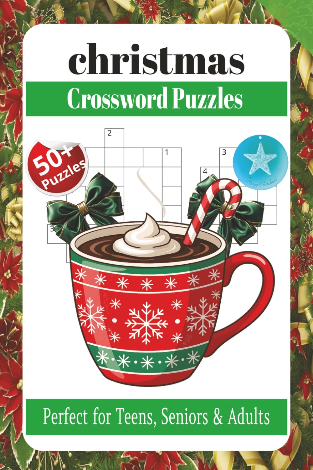 Christmas Crossword Puzzles Book: Crossword Puzzles with Easy to Read Print about Christmas, Cozy Christmas, Brain Games Christmas, and More | 6x9 ... Gift for Vacations, Holidays and Relaxation