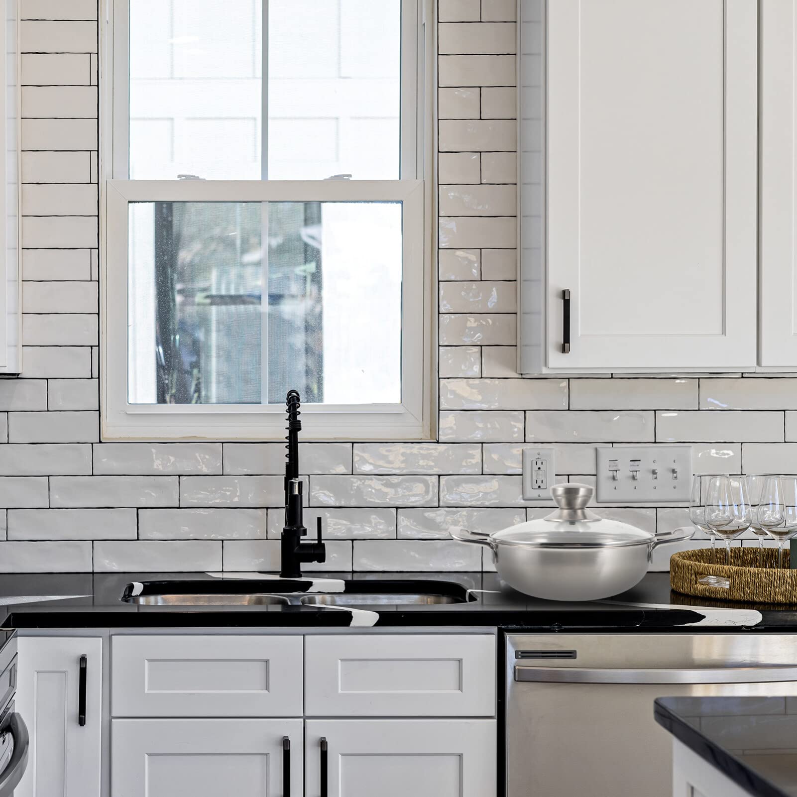 Toddmomy Outdoor Pot Stainless Steel Mini Hot Pot Kitchen Cooking Metal Wok Thicken Handle Heat-Resistant