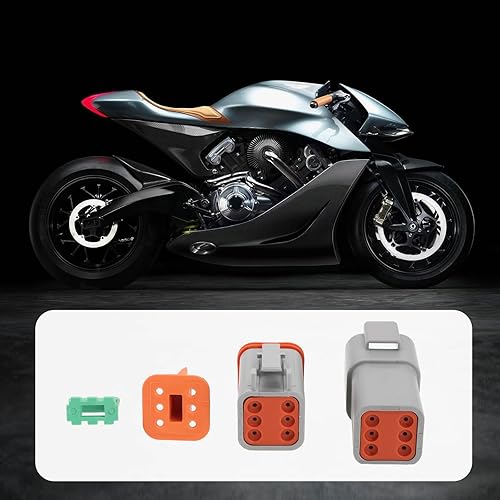 Miniatura 3 de ECSiNG Kit de conector eléctrico impermeable de 6 pines DT04-6P DT06-6S compatible con Deutsch compatible con enchufe sellado automotriz de la serie