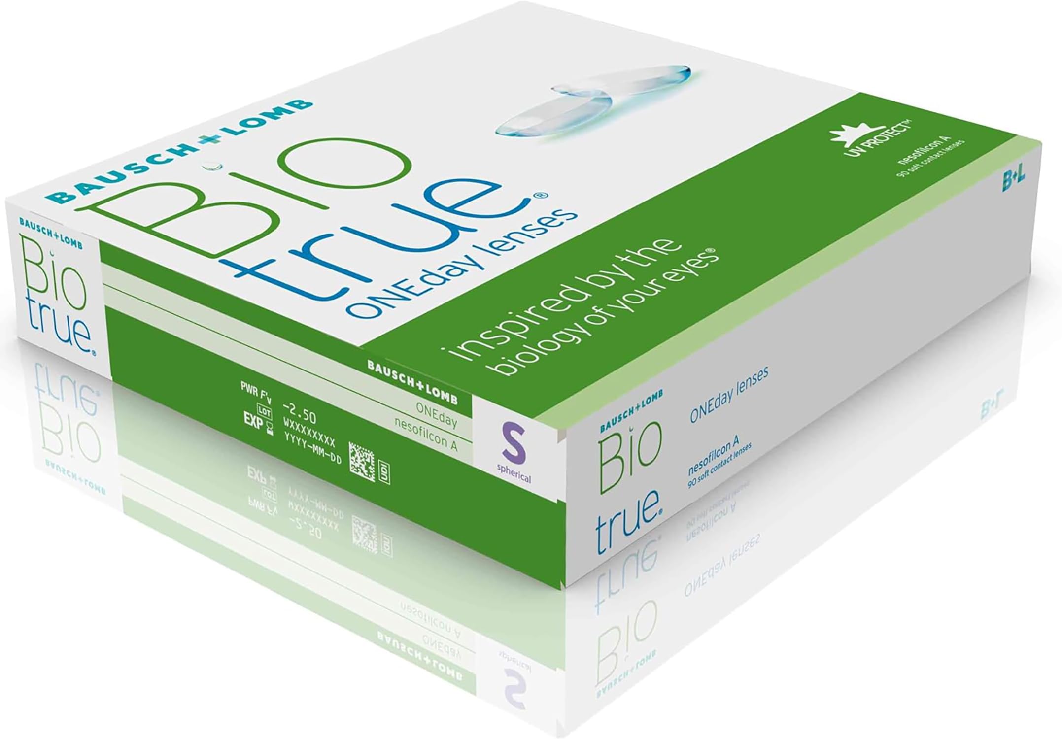 Biotrue ONEday BAUSCH + LOMB lentillas diarias esféricas, 90 unidades / 8.6 BC / 14.20 DIA / -04,25