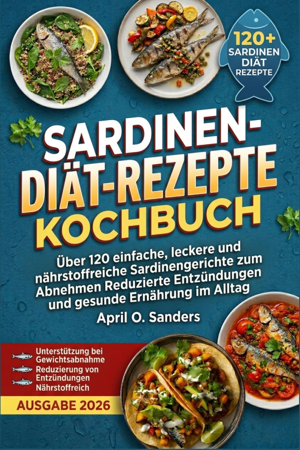 SARDINEN-DIÄT-REZEPTE- KOCHBUCH: Über 120 einfache, leckere und nährstoffreiche Sardinengerichte zum Abnehmen Reduzierte Entzündungen und gesunde Ernährung im Alltag