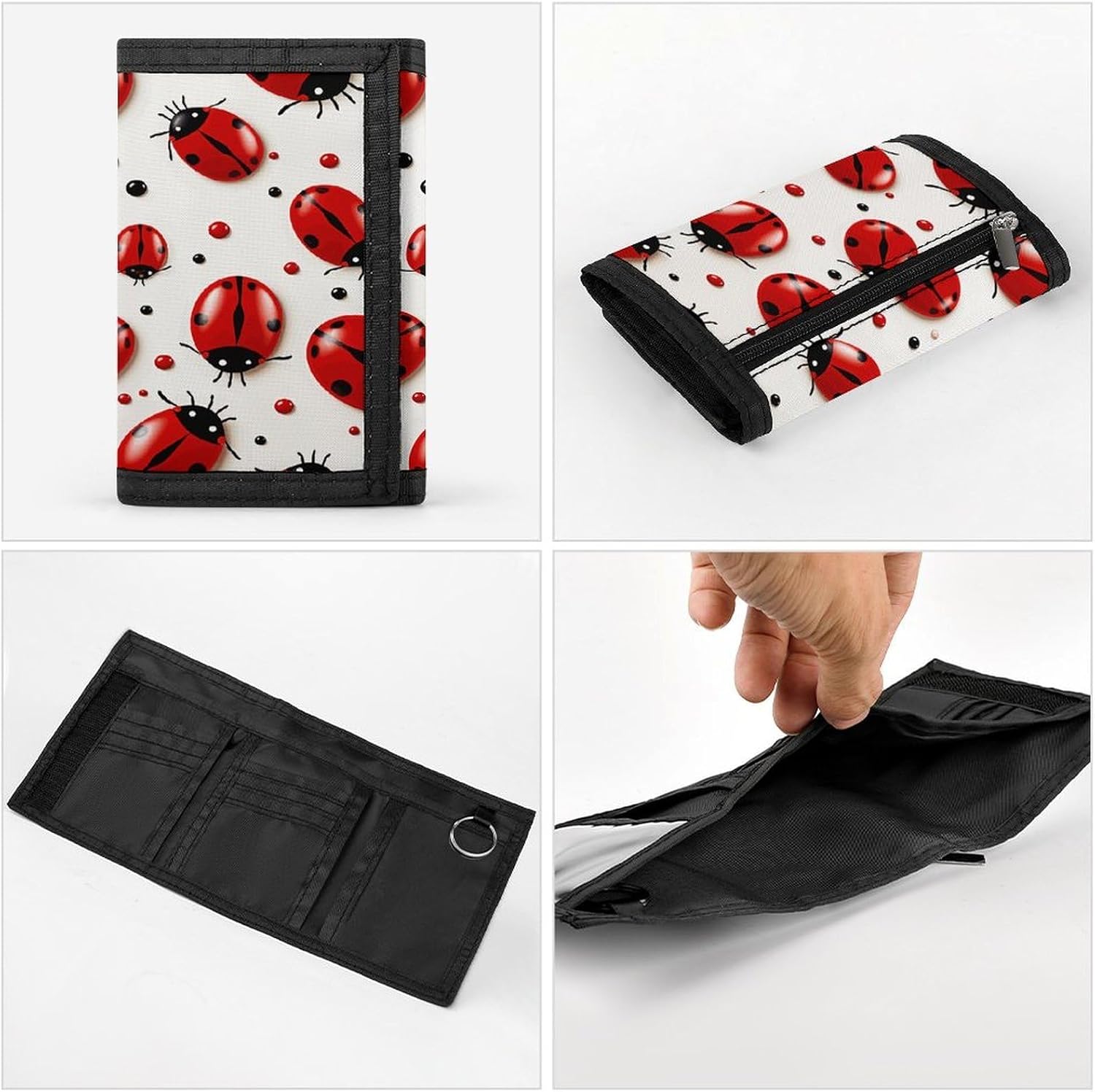 Stylish Trifold Wallet Slim Minimalist Front Pocket Cards Purse image 5