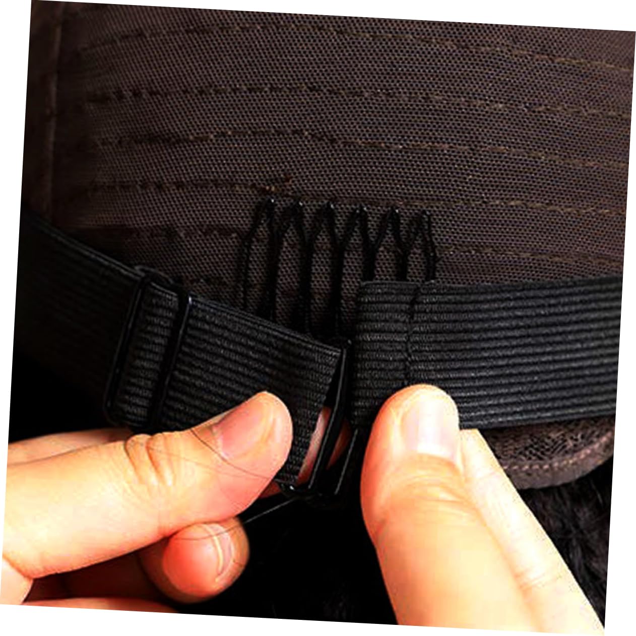 Baluue Wig Mesh Cap Accessories Elastic Band for Wigs Adjustable Straps Comfortable Portable for Hair Styling