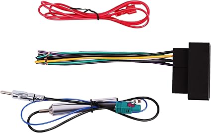BASIKER Car Stereo Radio Wire Harness and Antenna Adapter Combo kit to Install an Aftermarket Radio Fit for 2013-up Dodge Jeep Ram Vehicles