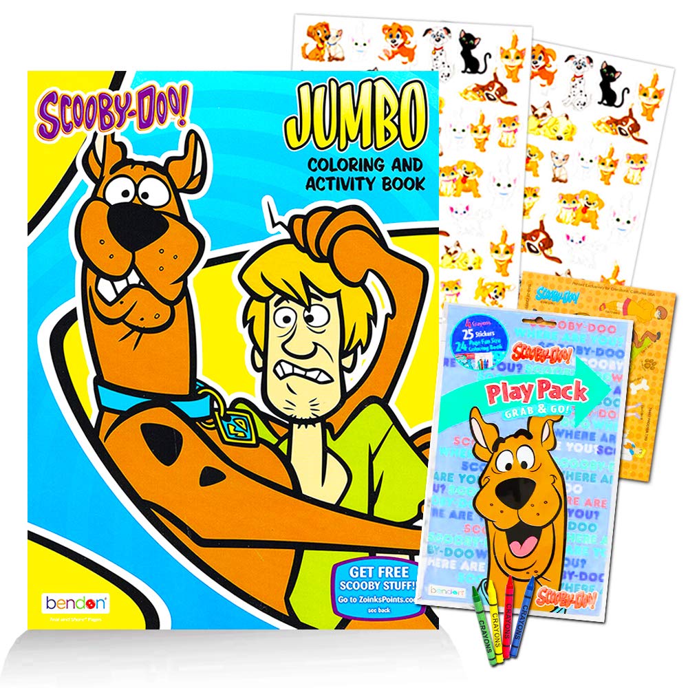 Scooby-Doo Colouring Book with Stickers 96 Pages