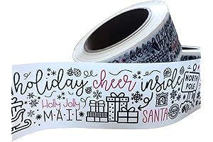 Mailed It Designer Christmas Packing Tape - 110 Yards