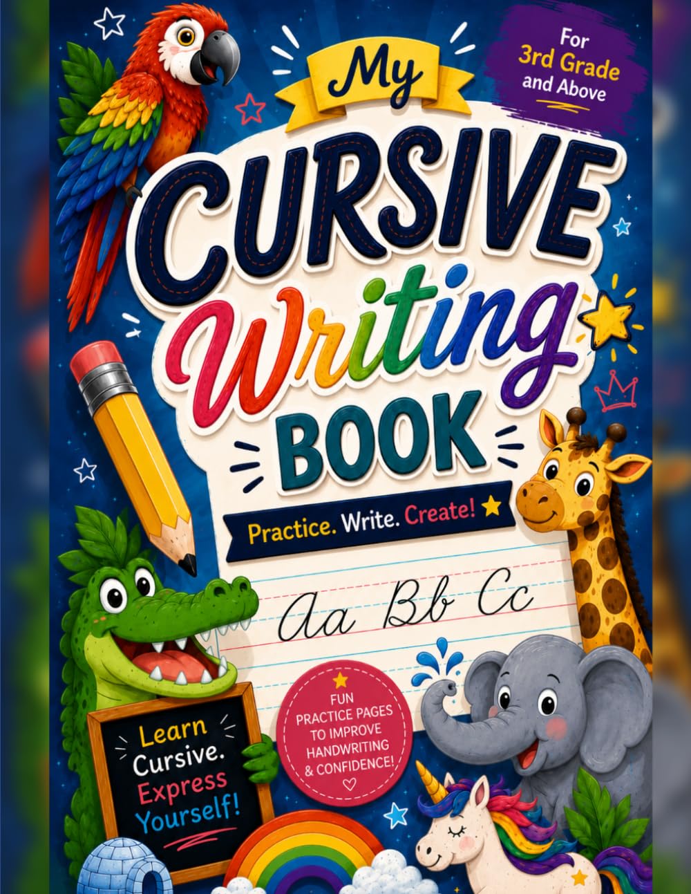 My Cursive Writing Book: Practice, Write, Create!
