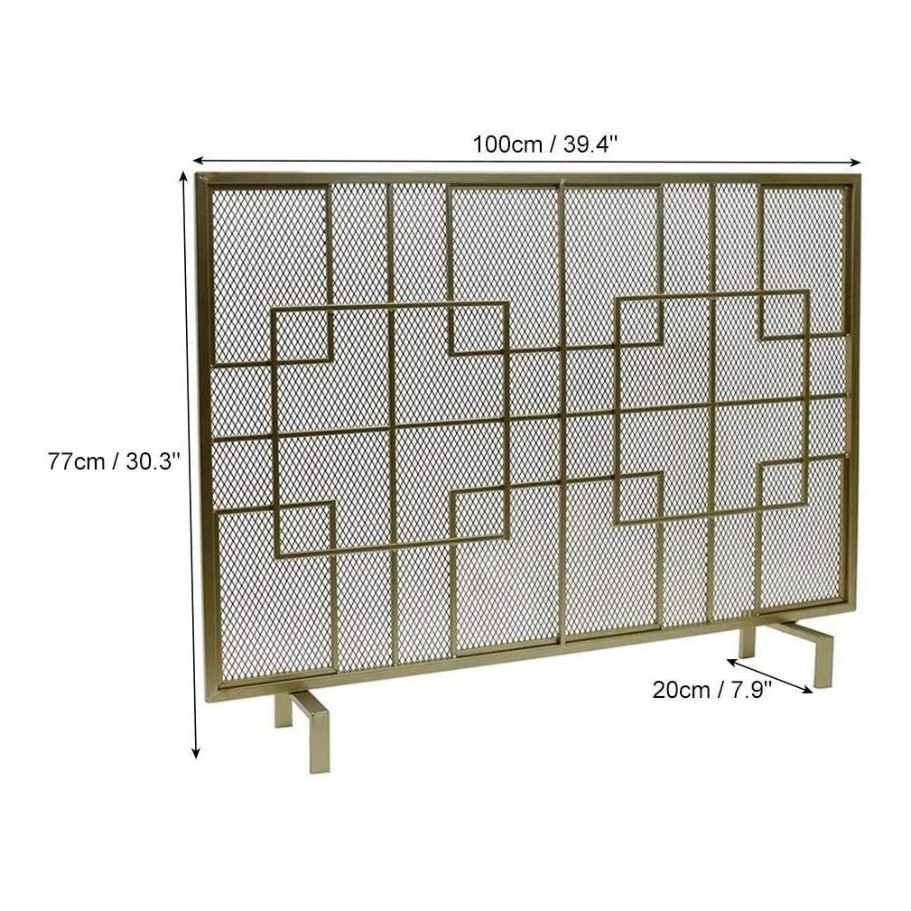 Parascintille per caminetto, piatto, sicuro, con rete in acciaio, parascintille extra large per fuochi aperti/fuochi a gas/copertura parascintille per bruciatori a legna Comfortable anniversary