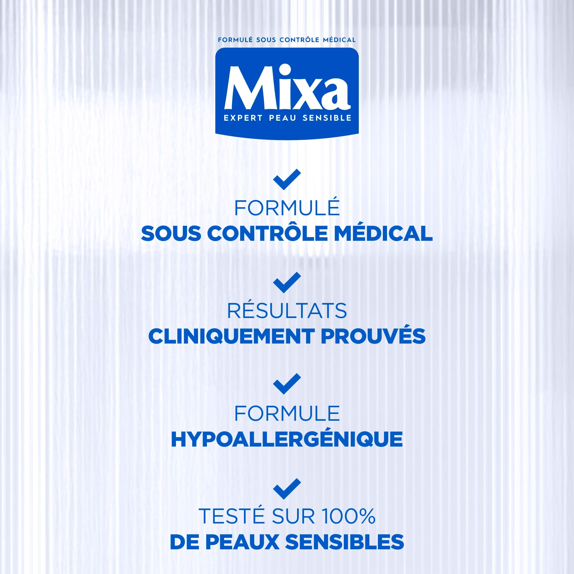 Mixa - Crème Panthénol Confort - Anti-Démangeaisons - Peaux Très Sèches et Réactives - Visage, Corps, Mains - Bébé, Enfant, Adulte Hypoallergénique - Sans Parfum - 400ml