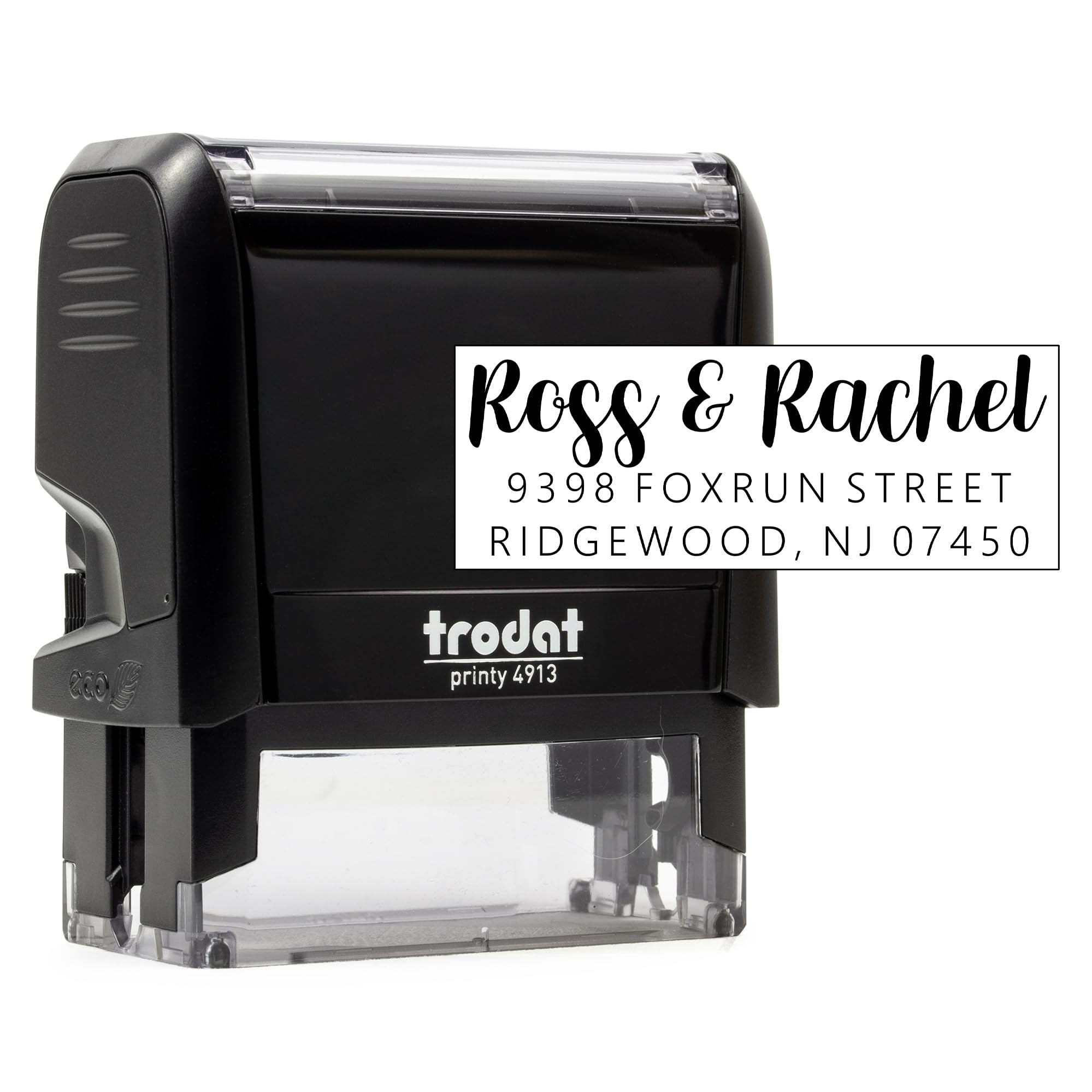 Custom Return Address Stamp, Ross & Rachel Personalized Self-Inking Address Stamp