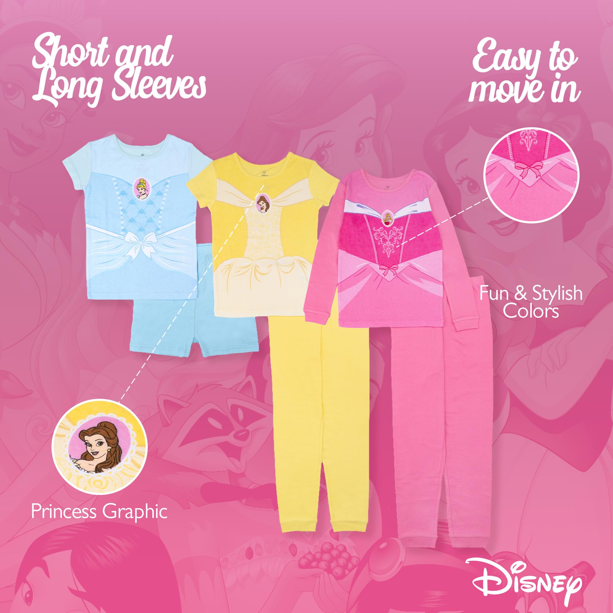 Disney Set di Pigiama Bambine e Ragazze