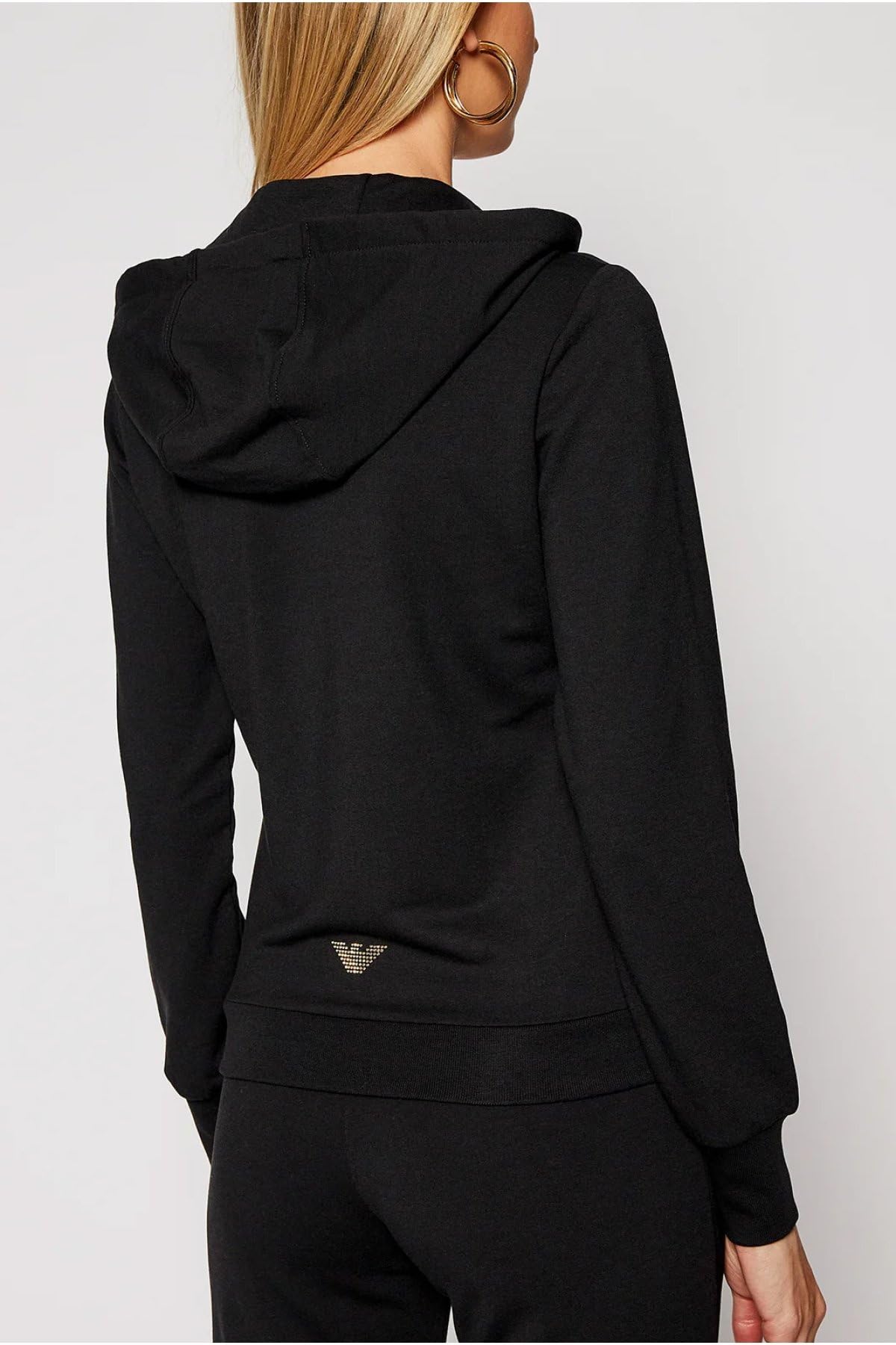 EA7 Emporio Armani Tuta Donna Evolution in jersey di misto viscosa stretch con cappuccio 8NTV51TJ9RZ