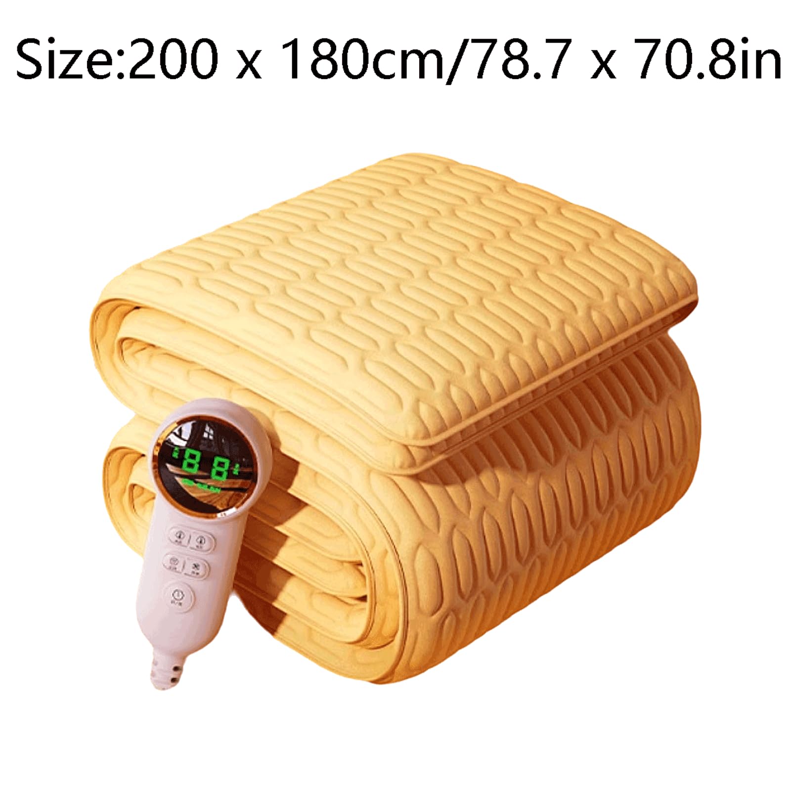 PEKJI Cotton Heated Throw Dual Control Electric Mattress Premium Comfort Heated Underblanket Easy to Use Up to 12 Hours Timer