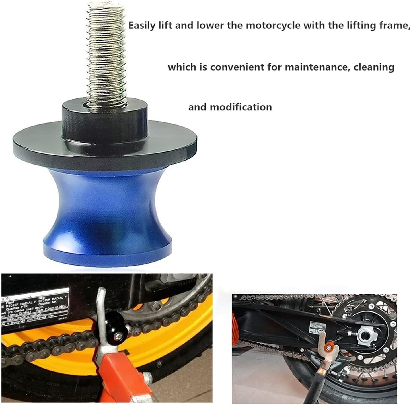 8MM Motorcycle Accessories Swingarm Slider Spools M8 Screws for Suzuki GLRDIUS Swing Arm Bracket Screw (Color : 7)