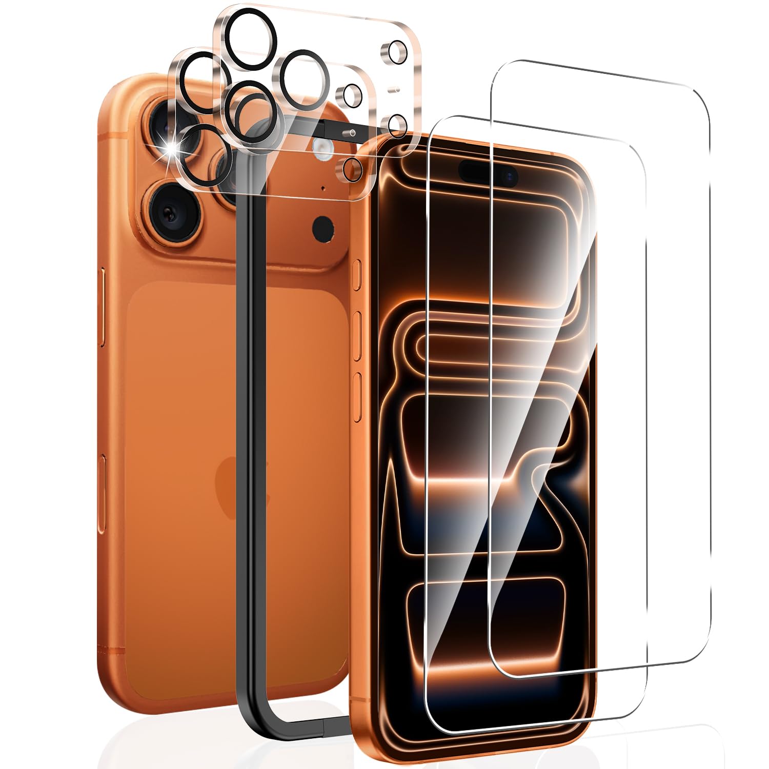 Amazon | Sungale iPhone 17 Pro ガラスフィルム 強化ガラス ガイド枠