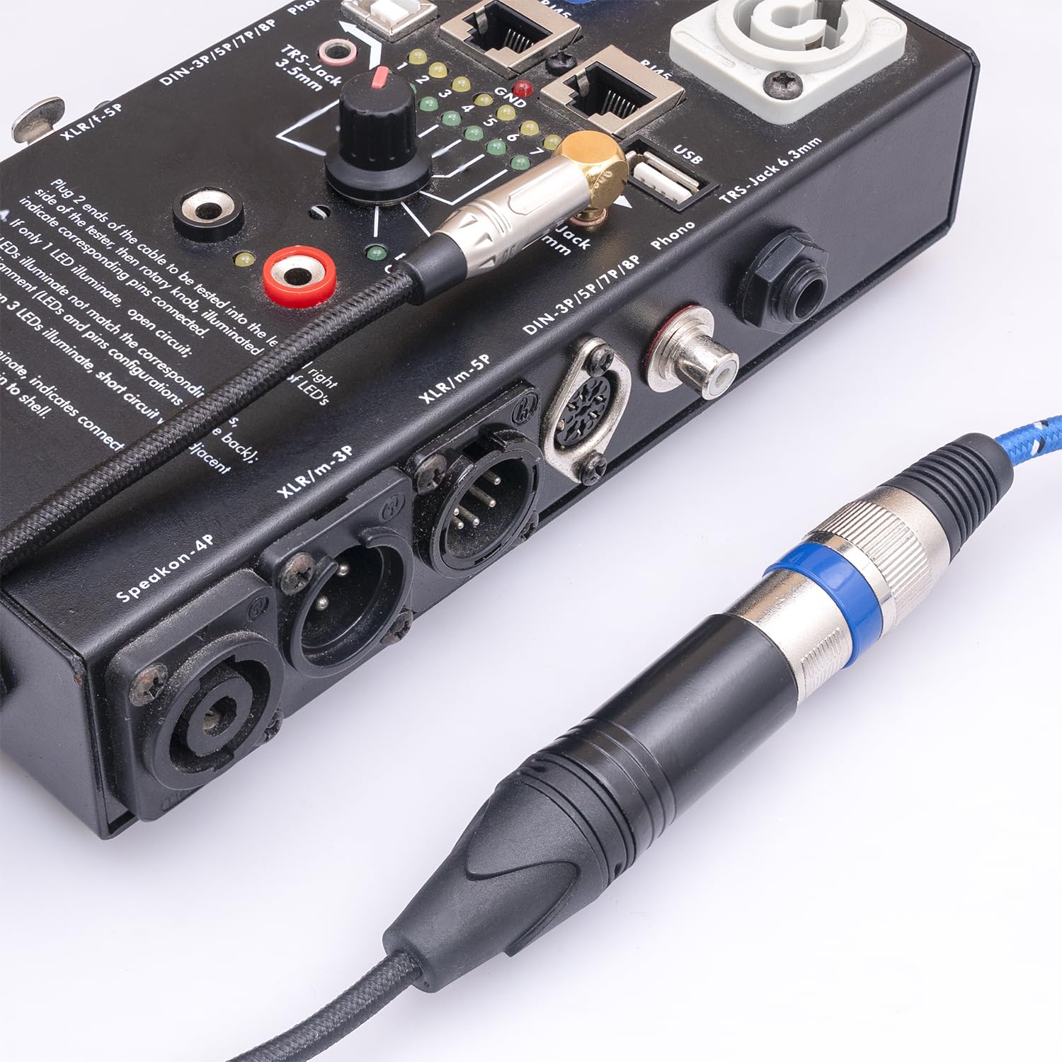 Kabeladapter, rechtwinklig, 3,5 mm auf XLR, symmetrisch, vergoldet, 0,3 cm Mini-Klinkenstecker auf XLR-Stecker, Mono-Audiokabel für Laptop, Lautsprecher, Mixer, 30 cm