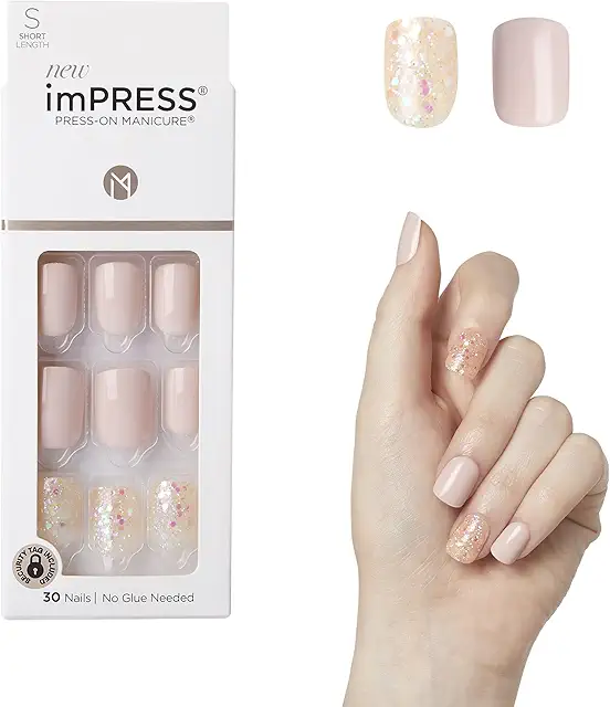 KISS imPRESS Press-On Nails - Dorothy Short Square with PureFit Technology