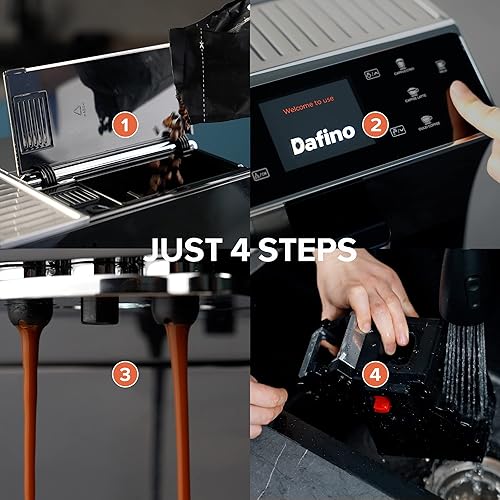 Miniatura 5 de VACCU Dafino, full-automatic espresso machine, intelligent control system, cappuccino and latte, up to 4 beverage functions, stainless steel