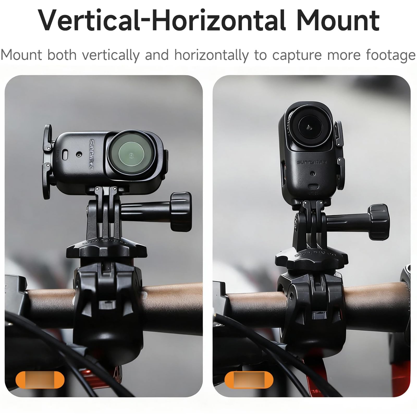 Cadre de Protection Cage Plastique pour DJI Osmo Nano, Vertical-Horizontal Adaptateur Mount Extension Support Accessoires pour DJI Osmo Nano pour trépied/Perche Selfie/Sac à Dos vélo Clip etc