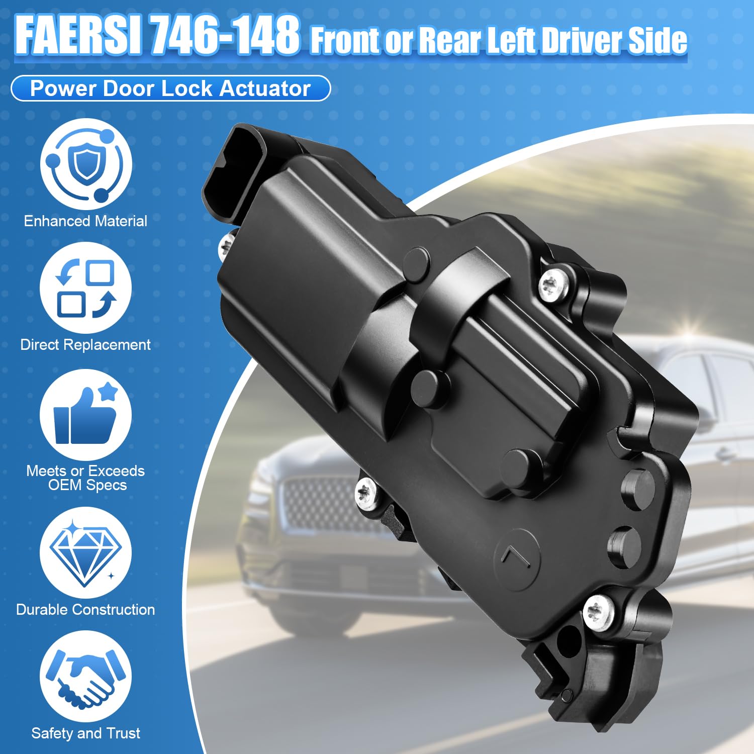 Left Driver Side Power Door Lock Actuator For Ford Expedition