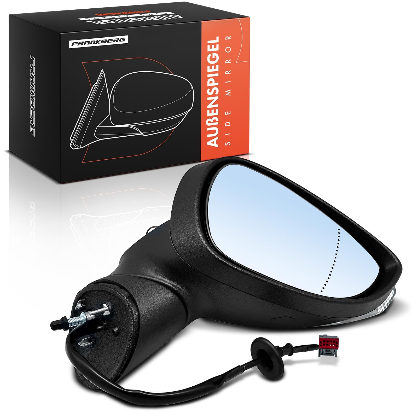 Frankberg Specchietto retrovisore esterno elettrico destro 6 Poli 1633085 | Riscaldato, &-Luce lampeggiante; Compatibile con: Fiesta VI CB1 CCN